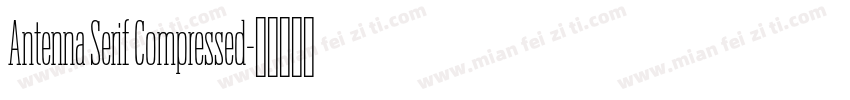Antenna Serif Compressed字体转换